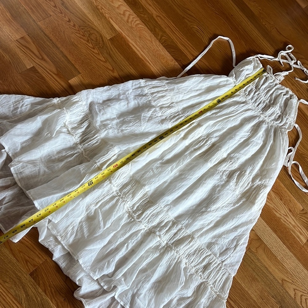 Free People Taking Sides Maxi Dress Size Medium NWT Ivory - Picture 6 of 16